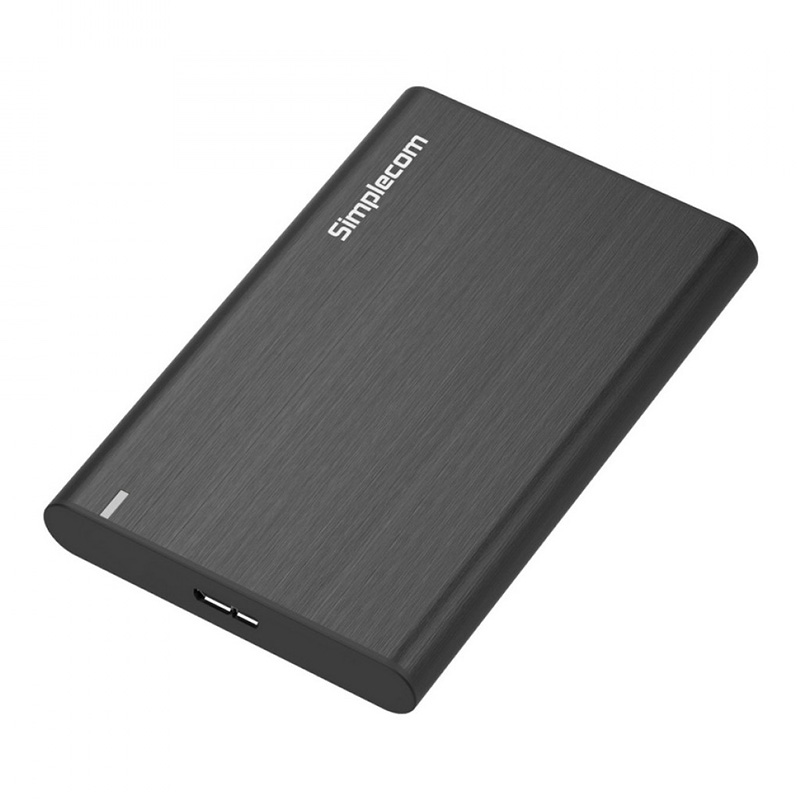 Simplecom SE211 Aluminium Slim 2.5in SATA to USB 3.0 HDD Enclosure - Black