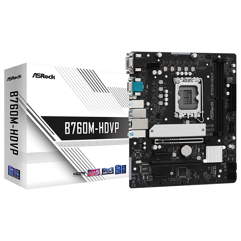 Asrock B760M-HDVP LGA1700 mATX Motherboard