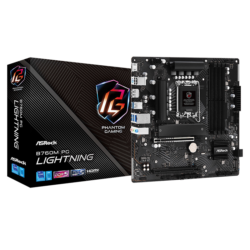 Asrock B760M PG Lightning LGA 1700 mATX Motherboard