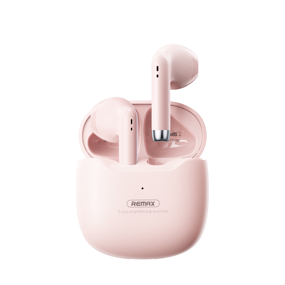 MOREJOY TWS Earphones for Music Call TWS bluetooth 5.3 Earphones Headphones,Crystal Clear Sound profile_Pink