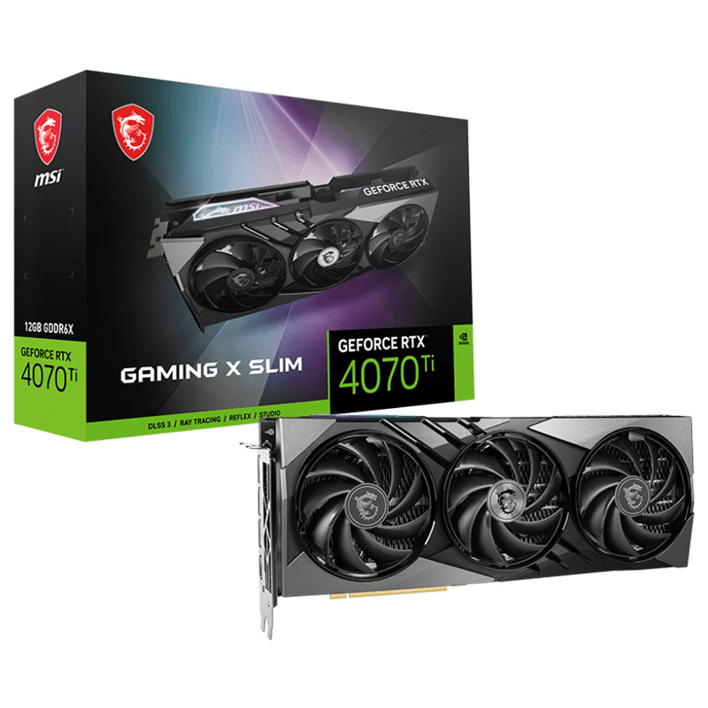 MSI GeForce RTX 4070 Ti Gaming X Slim 12G Graphics Card (GeForce RTX 4070 Ti GAMING X SLIM 12G)