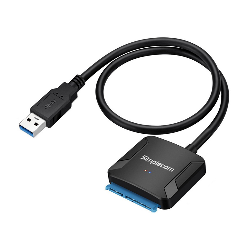 Simplecom SA236 USB 3.0 to SATA Adapter Cable Converter for 2.5in and 3.5in HDD SSD with Power Supply