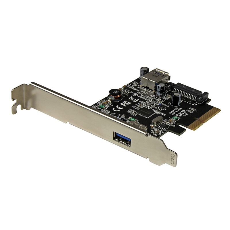 Startech 2 Port USB 3.1 10Gbps Card with 1 x External and 1 x Internal PCIe