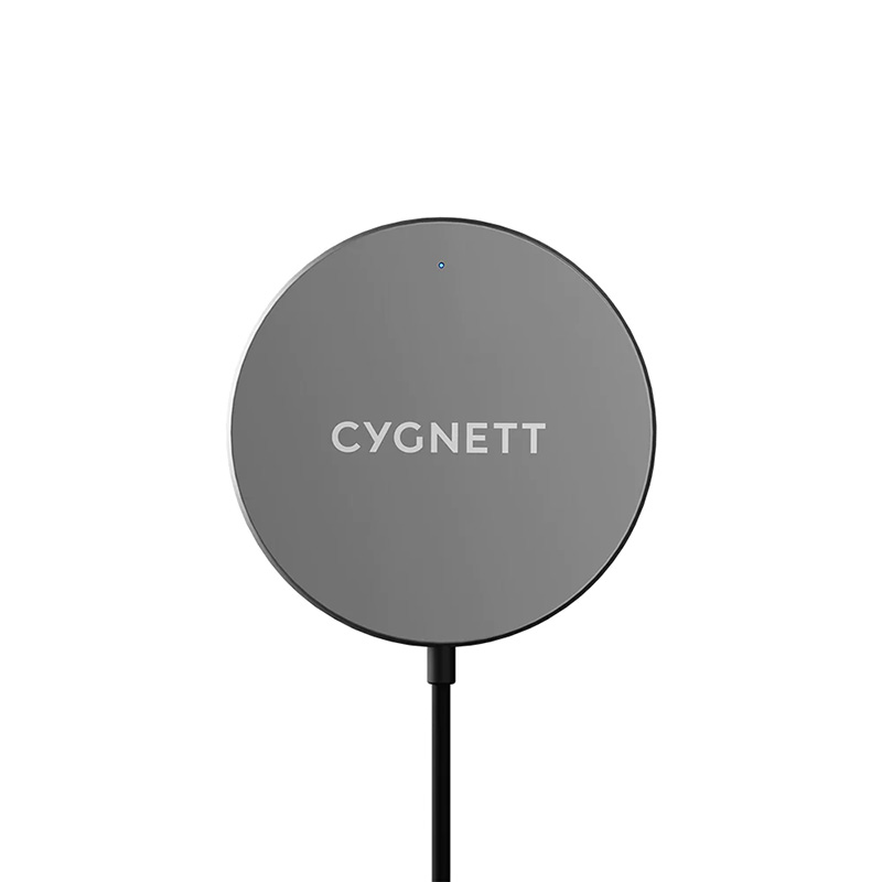 Cygnett MagCharge Magnetic Wireless Charging Cable Black 1.2M