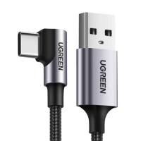 USB-Cables-UGreen-90-Degree-Angle-Braided-USB-A-to-Type-C-Black-Cable-3m-2