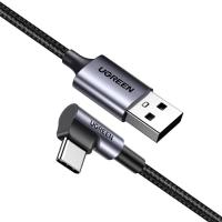 USB-Cables-UGreen-90-Degree-USB-C-Male-to-USB-2-0-Male-3A-Black-Braided-Cable-0-5m-4