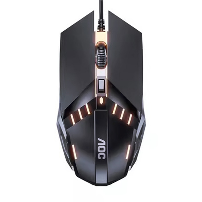AOC MS120 7 Colours RGB Wired Gaming Mouse - Black