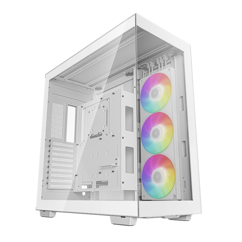 DeepCool CH780 Panoramic Glass Dual Chamber Full Tower ATX Case - White