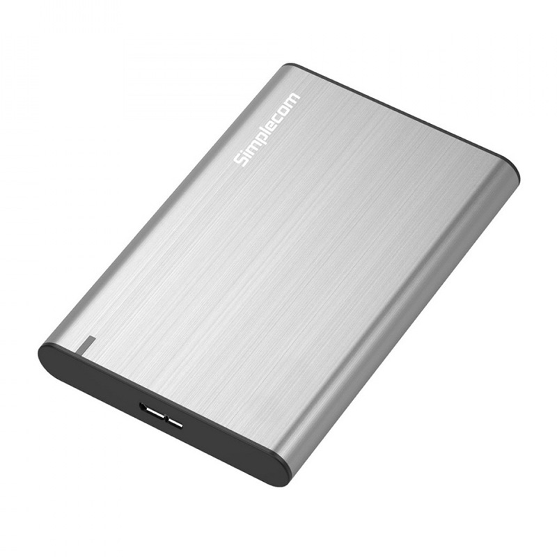 Simplecom Aluminium Slim 2.5in SATA to USB 3.0 HDD Enclosure - Silver (SE211-SL)