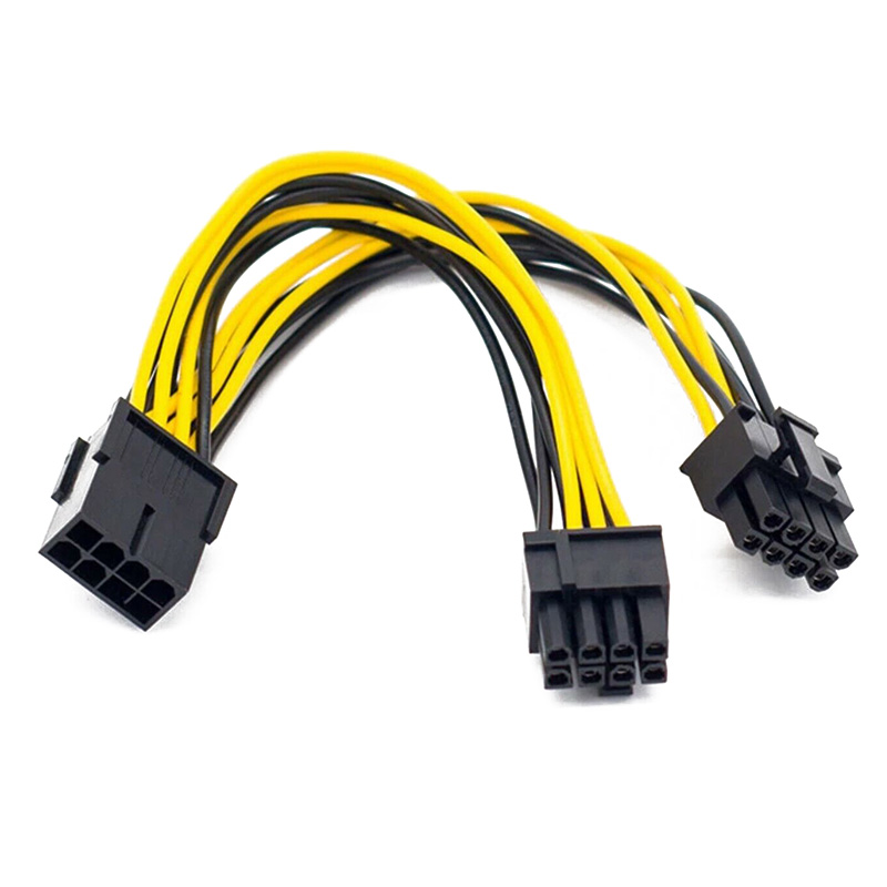 Generic PCIE 8pin (F) to 2x6+2pin (M) Adapter (AD-PCIE8-2x6+2)