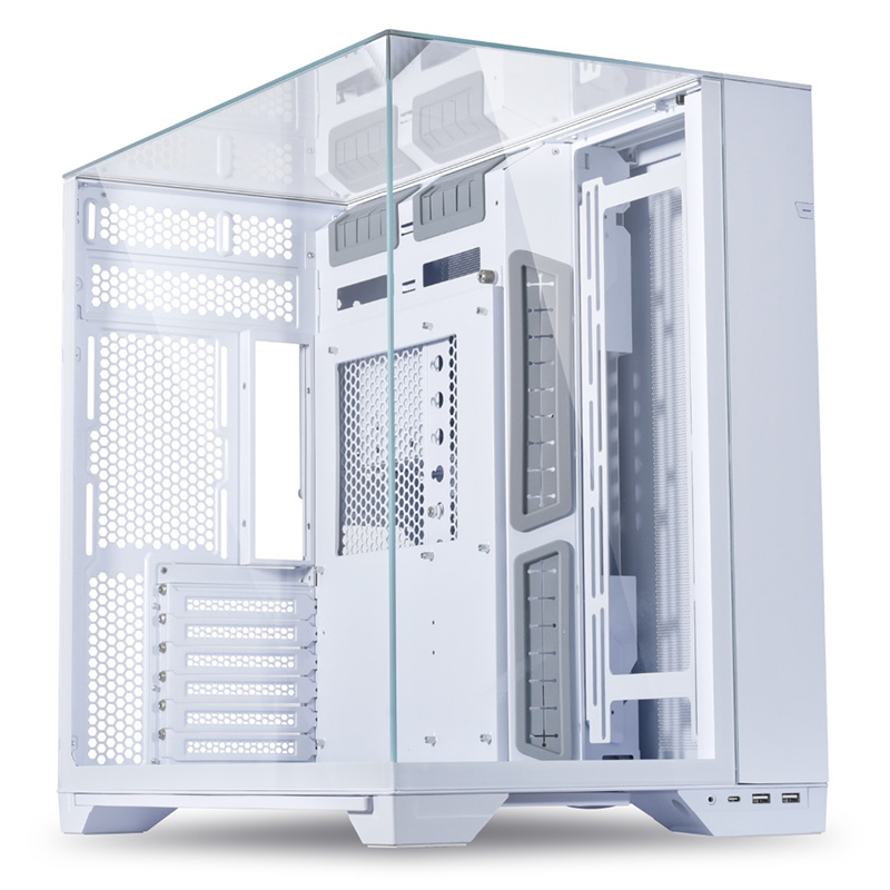 Lian Li O11 Vision Three Side TG E-ATX Case - White (PC-O11VW)