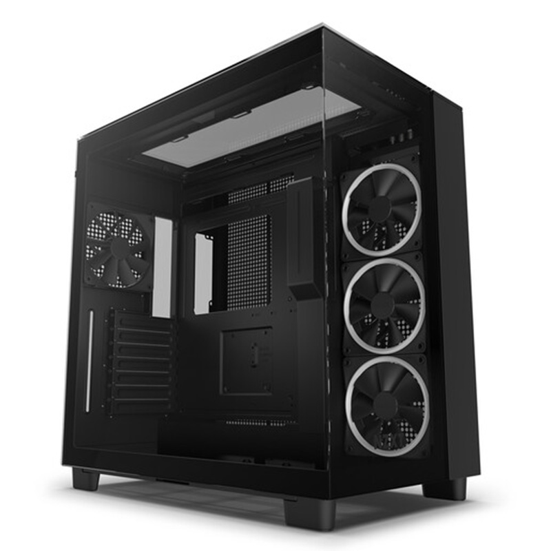 NZXT H9 Elite Edition Tempered Glass Mid-Tower ATX Case - Black (CM-H91EB-01)