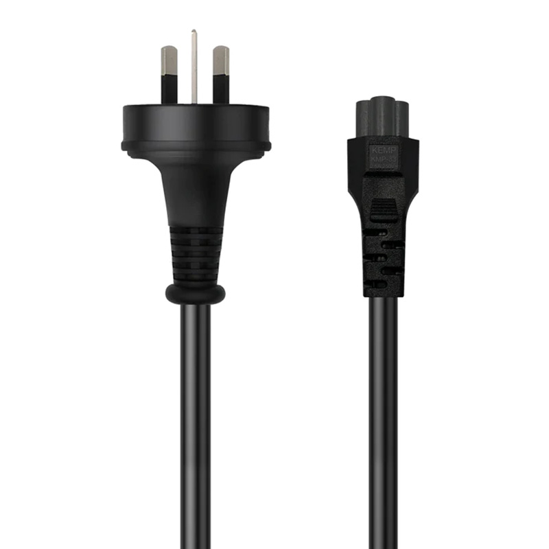 Cruxtec PTM-75-2MBK 3 Pin AU Male to Female IEC-C5 Power Cable 2m