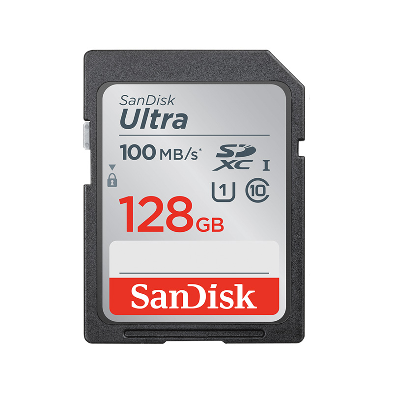 SanDisk 128GB Ultra UHS-I C10 100MB/s SDXC Card