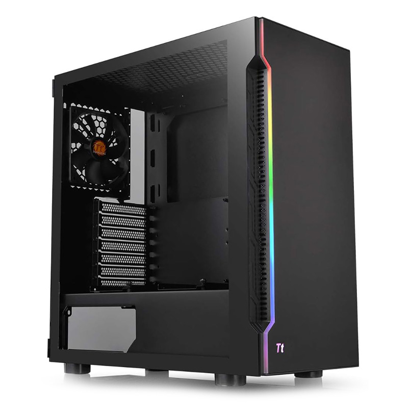 Thermaltake H200 Tempered Glass RGB Mid Tower ATX Case - Black (CA-1M3-00M1WN-00)