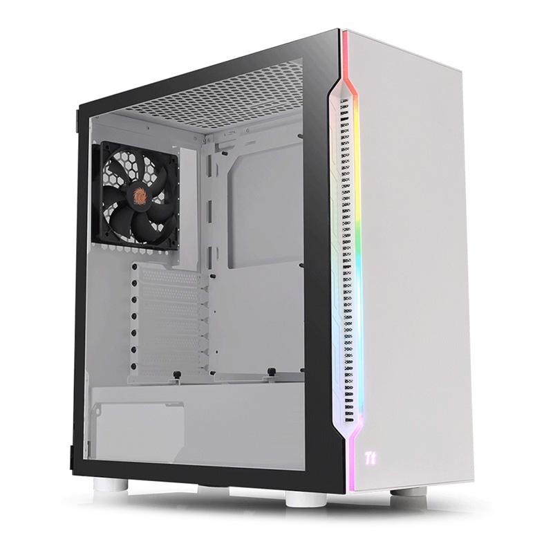 Thermaltake H200 Tempered Glass RGB Mid Tower ATX Case - Snow Edition - OPENED BOX 75523 (CA-1M3-00M6WN-00-75523)