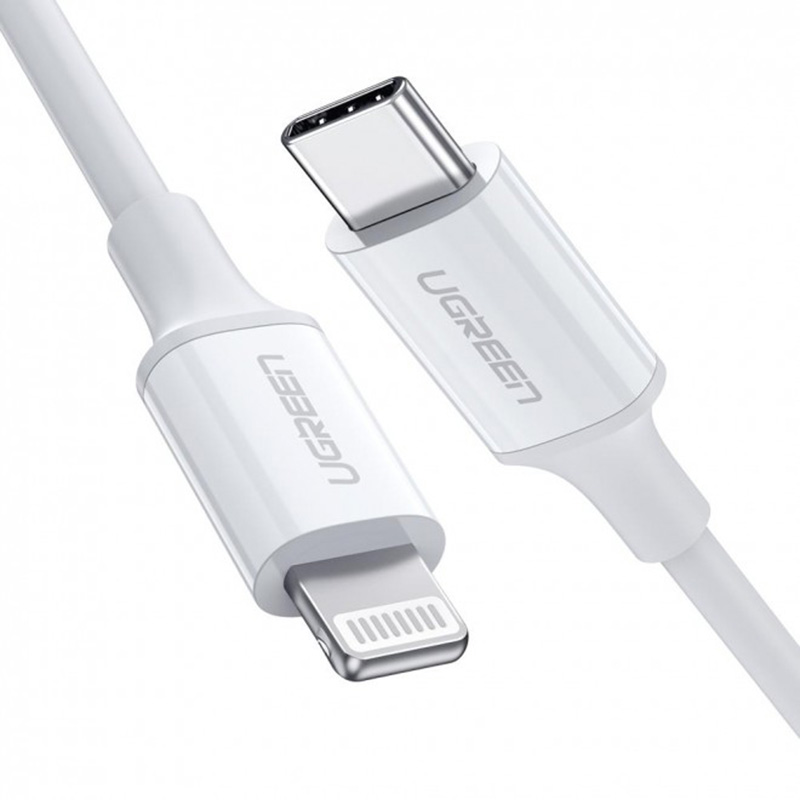 UGreen MFI USB-C to Lightning Cable 1M - White (10493)