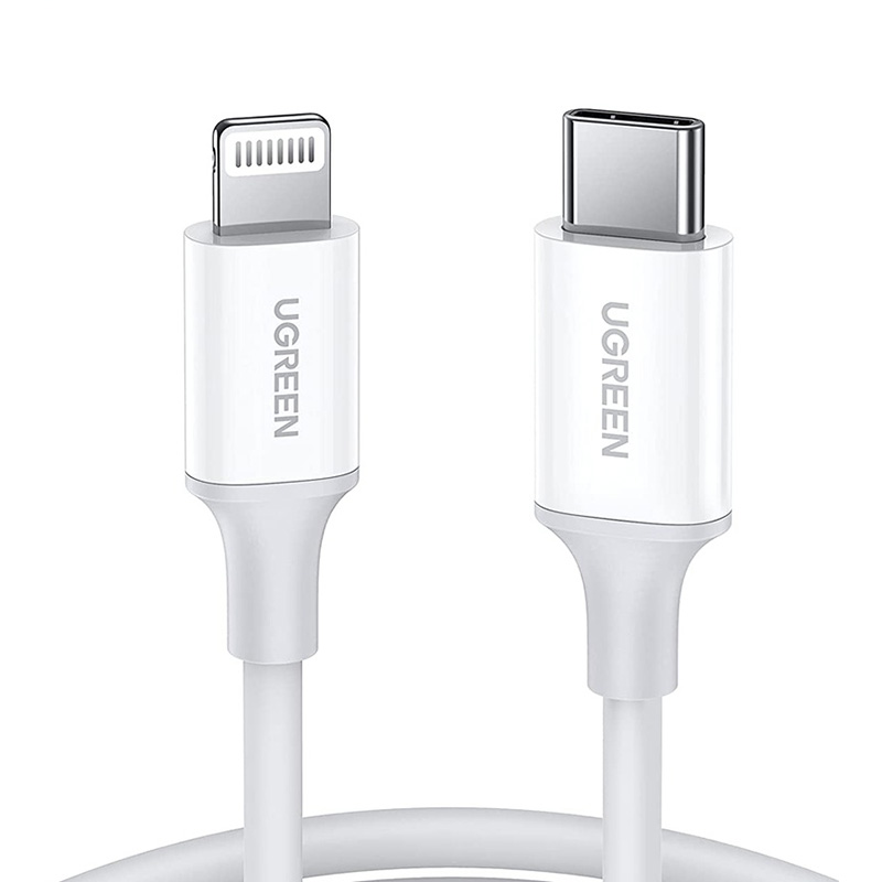 UGreen Lightning To Type-C 2.0 Male Cable - 2m White (60749)