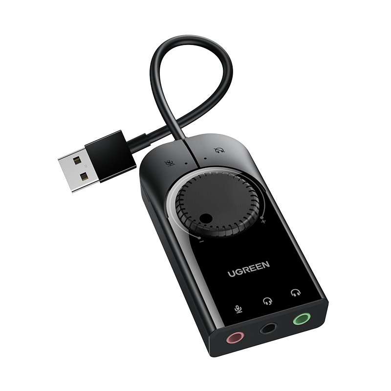 UGREEN USB External Stereo Sound Adapter 1m (Black)