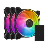 Cooler Master MasterFan MF120 HALO² Dual Loop ARGB Black PWM Case Fan - 3 Pack (MFL-B2DN-213P2-R2)