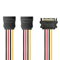 Internal-Power-Cables-Cruxtec-PST-15PT2-20BK-SATA-Power-Splitter-Cable-15pin-Male-to-2-x-15pin-Female-20cm-4