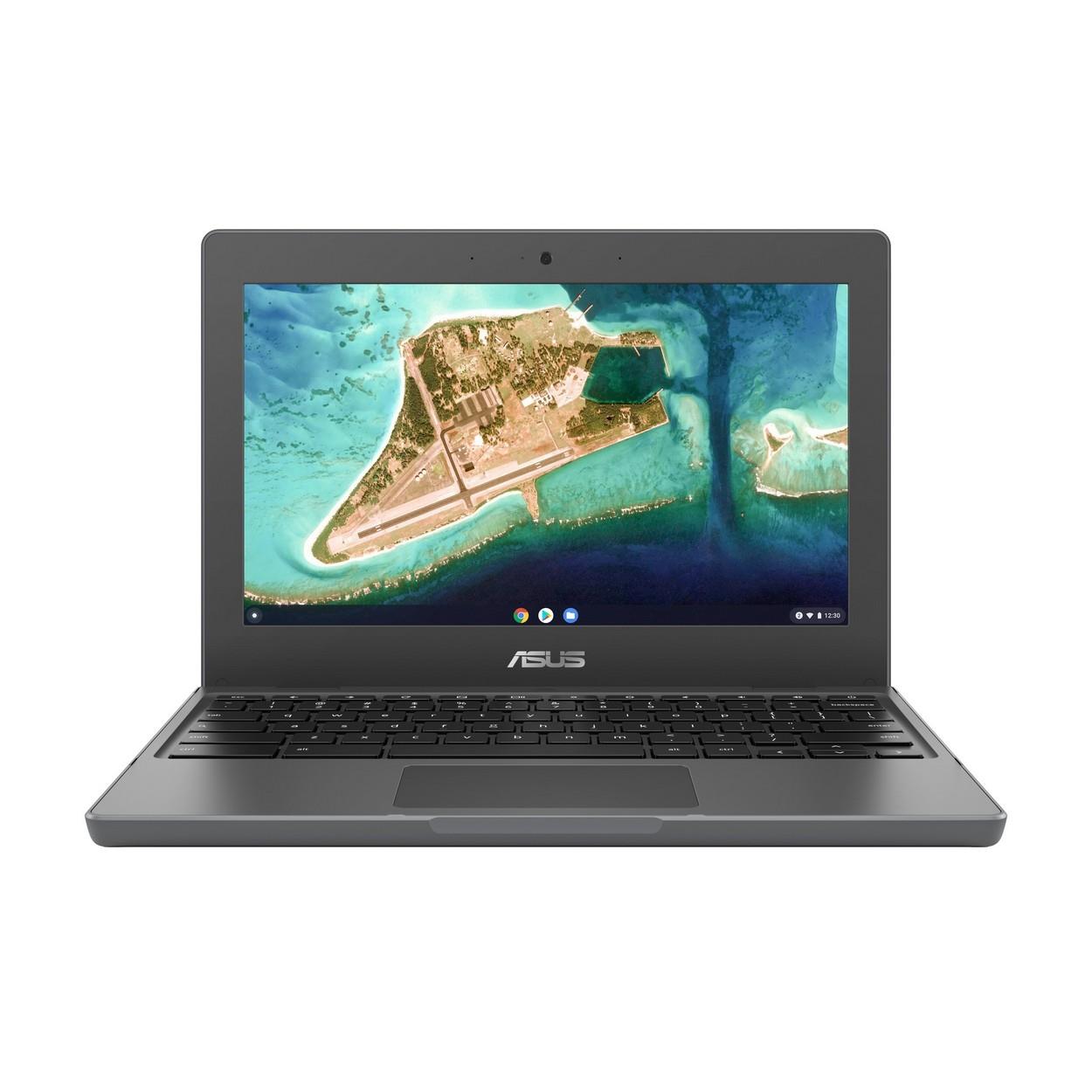 Asus Chromebook - 11.6in HD Touch/Flip/Stylus, N4500, 4GB, 32G, Rugged Dual Camera Garaged Stylus ZTE 2xUSB-A, 2xUSB-C ChromeOS, 1Y (CR1100FKA-BP0322)