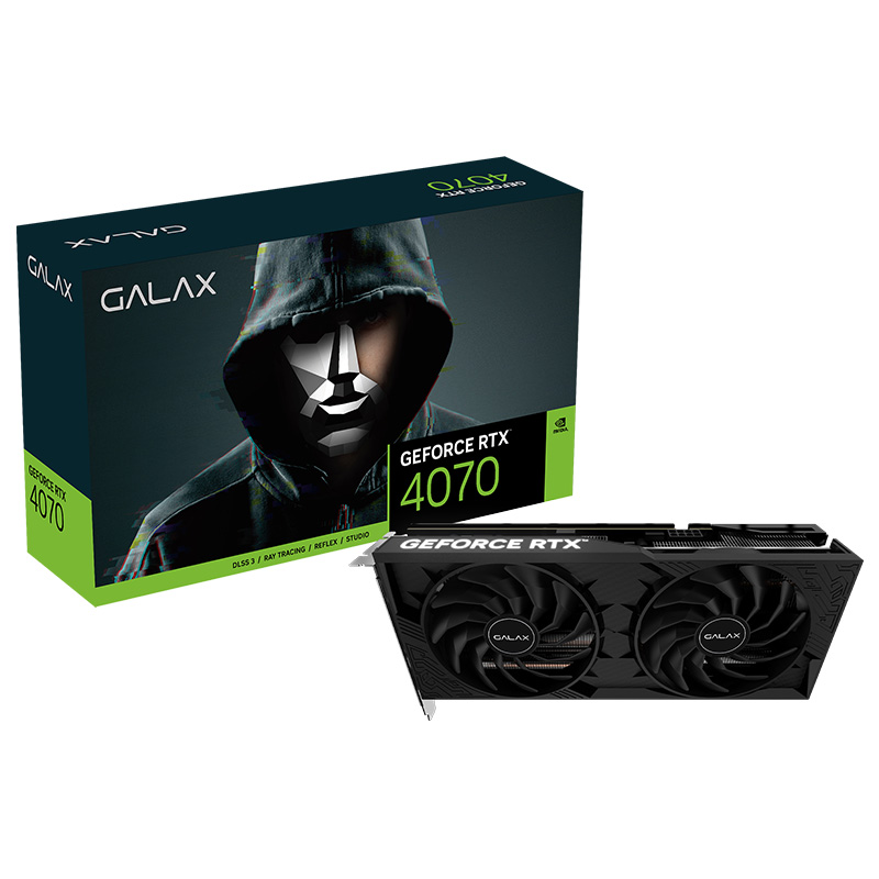 Galax GeForce RTX 4070 1-Click OC 2X 12G Graphics Card (47NOM7MD8DDF)