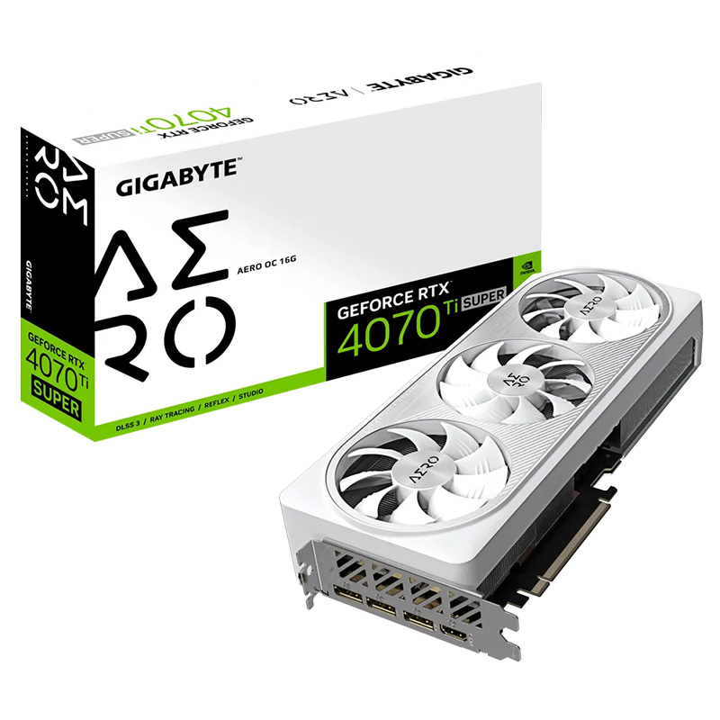 Gigabyte GeForce RTX 4070 Ti Super Aero OC 16G Graphics Card (GV-N407TSAERO-OC-16GD)