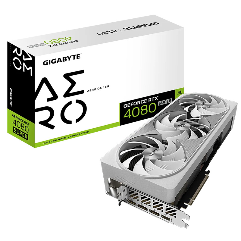 Gigabyte GeForce RTX 4080 Super Aero OC 16G Graphics Card (GV-N408SAERO-OC-16GD)