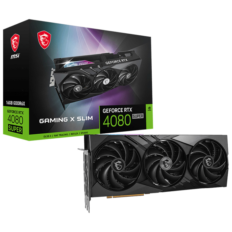 MSI GeForce RTX 4080 Super 16G Gaming X Slim Graphics Card (GeForce RTX 4080 SUPER 16G GAMING X SLIM)