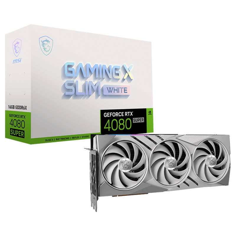 MSI GeForce RTX 4080 Super Gaming X Slim White 16G Graphics Card (GeForce RTX 4080 SUPER 16G GAMING X SLIM WHITE)