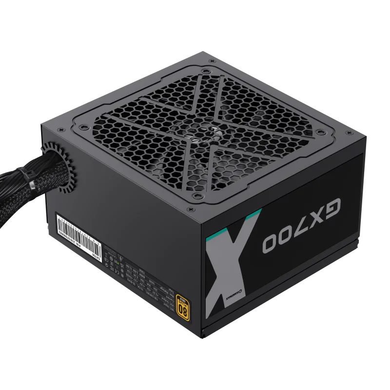 GameMax 700W 80+ Gold Wired Black ATX Power supply - GX700 black