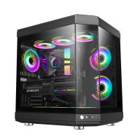 GameMax HYPE Mid-Tower ATX PC case , 3x ARGB fan- black