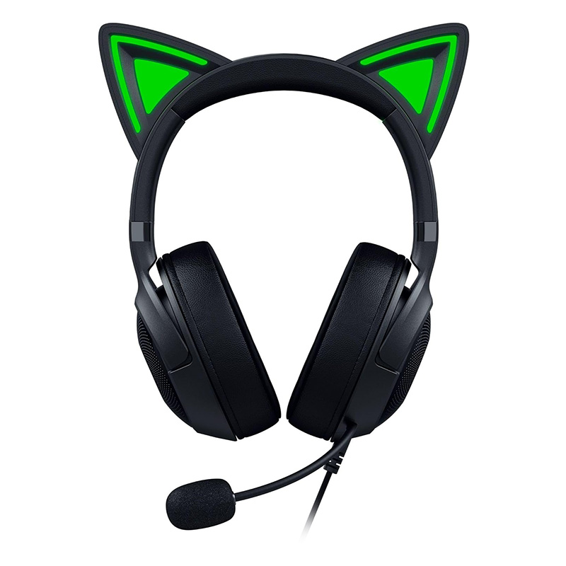 Razer Kraken Kitty V2-USB Headset with RGB Kitty Ears-Black-FRML Packaging (RZ04-04730100)