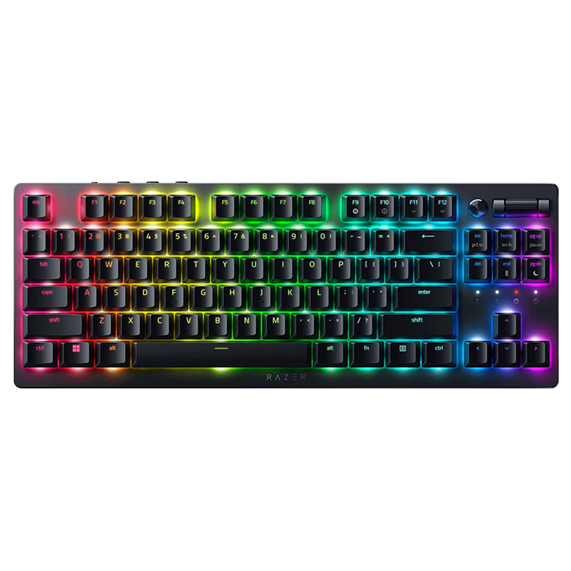 Razer DeathStalker V2 Pro Tenkeyless Wireless Low Profile Optical Gaming Keyboard - Linear Red Switch US Layout (RZ03-04370100-R3M1)