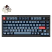 Keychron V1 MAX 75% Full Assembled Knob RGB Hot-Swap Wireless QMK Custom Keyboard Gateron Jupiter Brown Swtich (KBKCV1MD3)