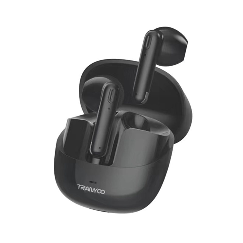 M27 TRANYOO TWS Bluetooth 5.3 Wireless Bluetooth Earphone Sports Waterproof Gaming Earpod Touch Stereo Headset With Mic Black