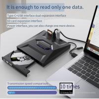 External CD Drive Multifunctional DVD Recorder Type-c + usb3.0 Dual Interface TF Card Reader Mobile CD Drive