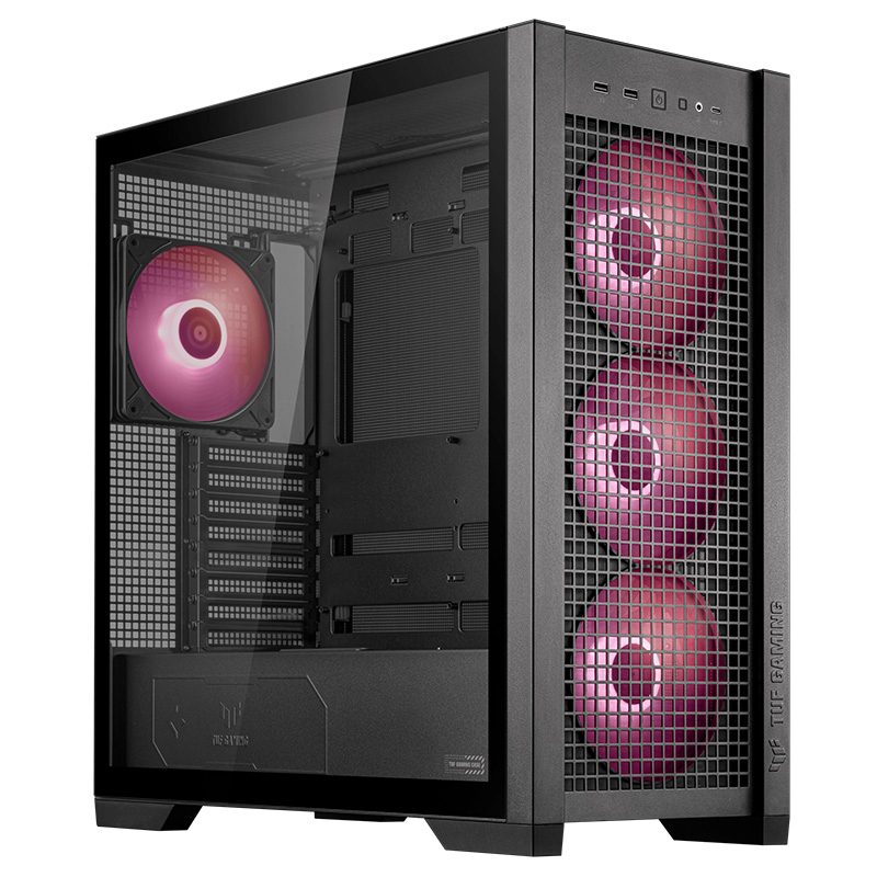 Asus GT302 TUF Gaming ARGB Mid Tower ATX Case - Black (TUF GAMING GT302 ARGB BLACK)