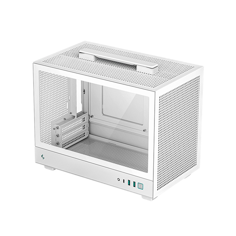 Deepcool CH160 Ultra-Portable TG Mini-ITX Case - White (CH160 WH)