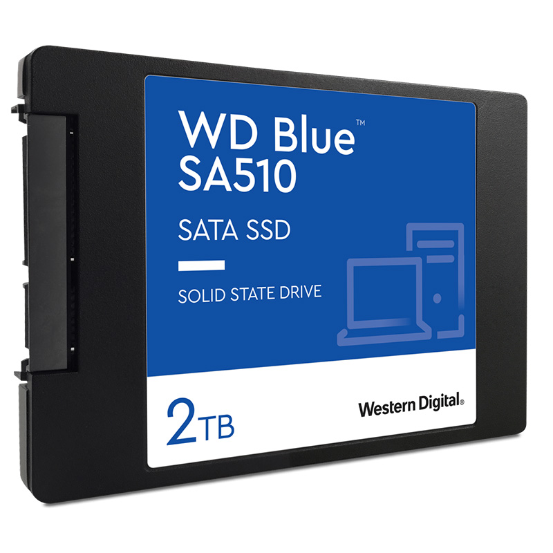 Western Digital 2TB Blue SA510 2.5in SATA III SSD (WDS200T3B0A)