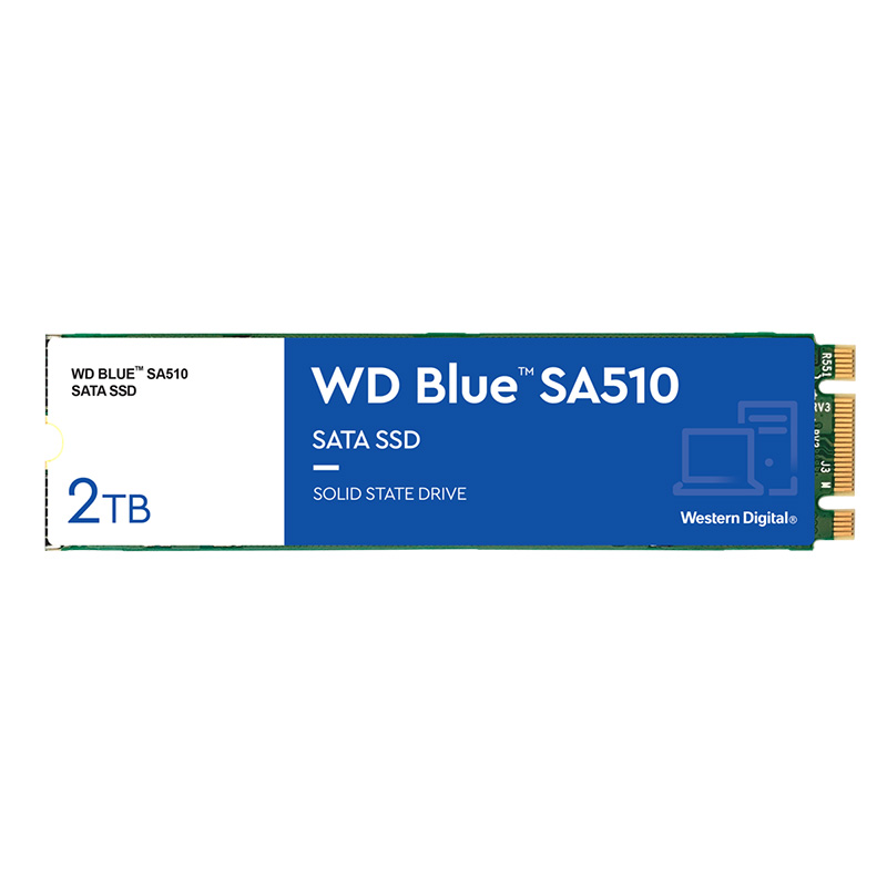 Western Digital 2TB Blue SA510 M.2 2280 SATA III SSD (WDS200T3B0B)