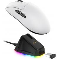 LTC GM022 Ultralight 3-Mode Wireless Gaming Mouse with RGB Charging Dock, PAW3395 26K DPI Sensor, 55G Lightweight Ergonomic Bluetooth Gaming Mouse, 5 