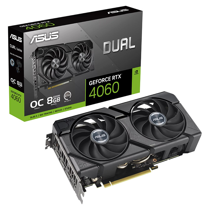 Asus Dual GeForce RTX 4060 EVO 8G OC Graphics Card (DUAL-RTX4060-O8G-EVO)