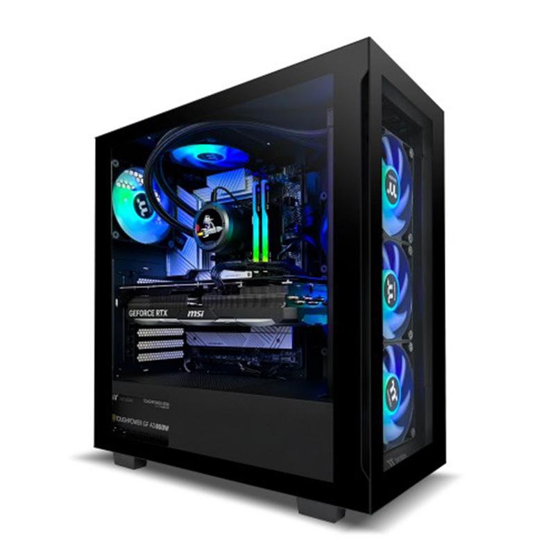 Thermaltake Rapture PRO V5 Ryzen 5-7500F RTX 4070 Super 2TB SSD 32GB RAM W11H Gaming PC (CA-4T2-00D1WA-02)