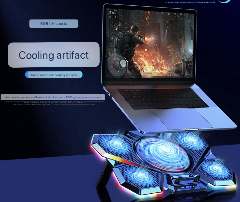 F13 laptop cooling RGB computer air-cooled heat sink
