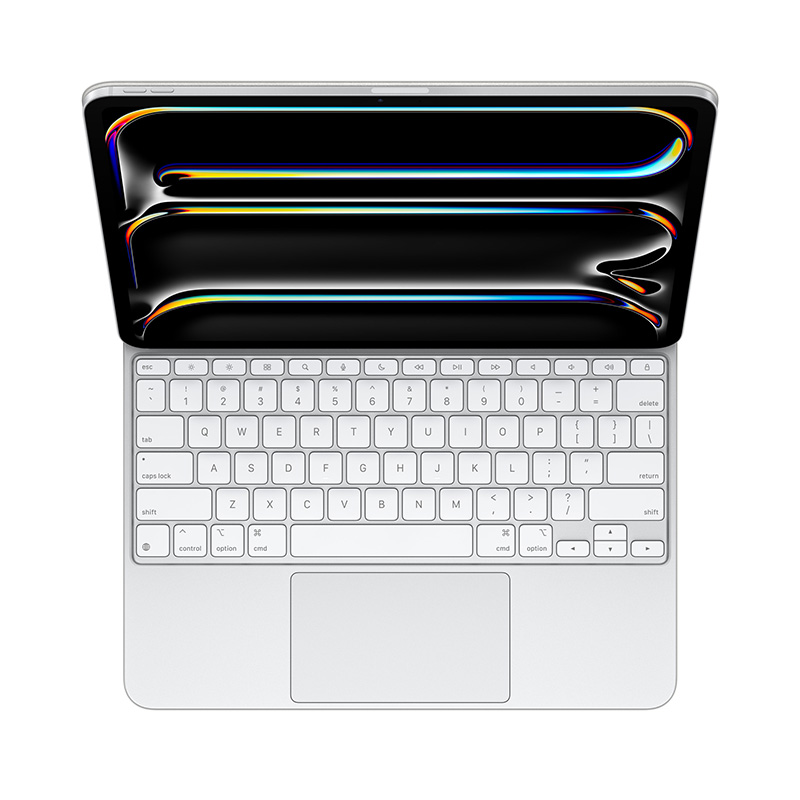 Apple Magic Keyboard for iPad Pro 13 inch (M4) - US English - White (MWR43ZA/A)
