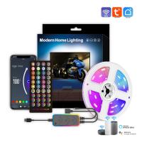 LED-Lighting-Sunwhale-RGB-Graffiti-WiFi-Atmosphere-Light-USB-TV-Background-LED-Color-changing-Atmosphere-Light-with-40-Buttons-5M-90-Lights-black-2