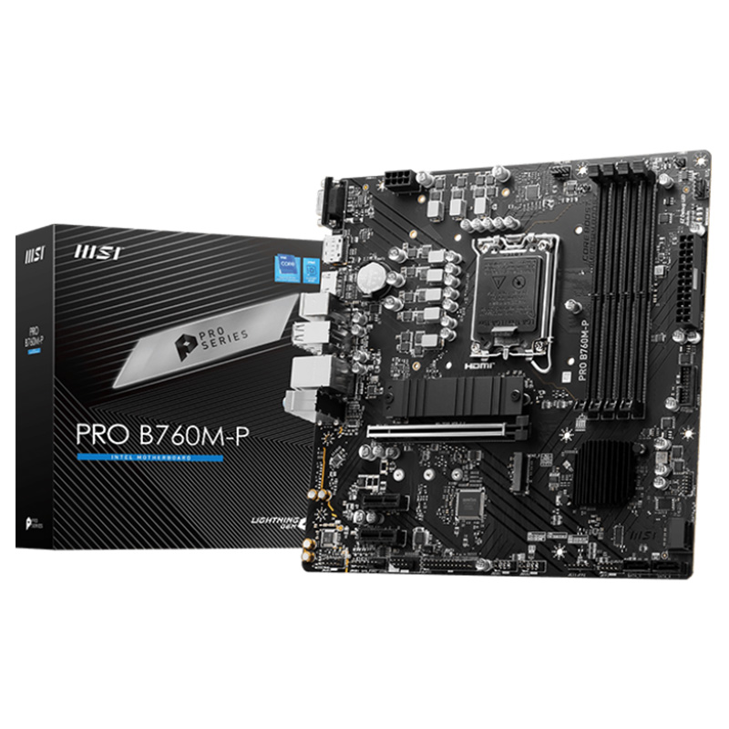 MSI PRO B760M-P DDR5 LGA 1700 mATX Motherboard (PRO B760M-P DDR5)