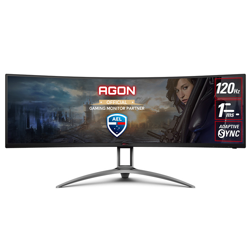 AOC 49in 5K VA 120Hz Adaptive Sync Curved Gaming Monitor (AG493UCX)